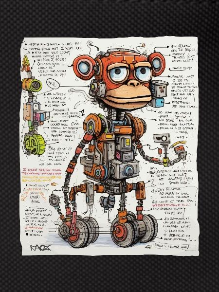 Die Struktur des Roboter-Affen