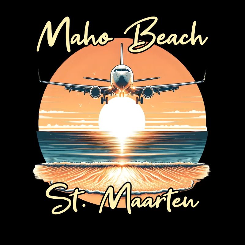 Spectacle d’avions au-dessus de la plage de Maho