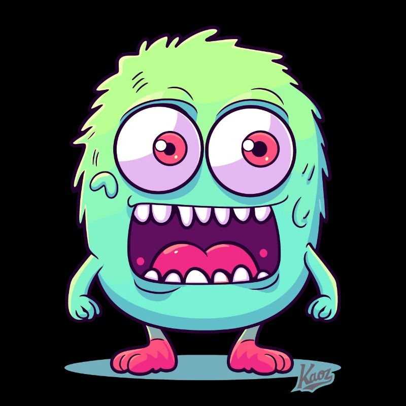 Monstre mignon et drôle