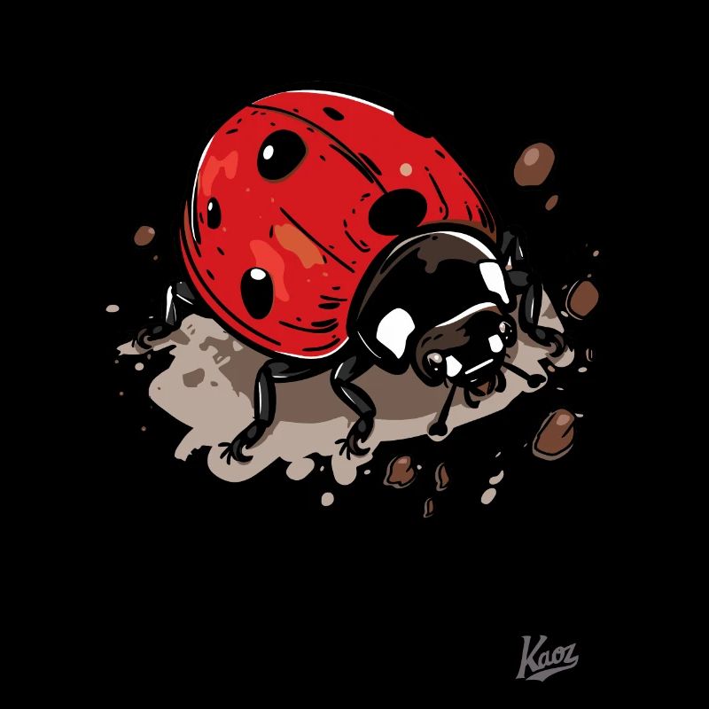 coccinelle de dessin animé mignon