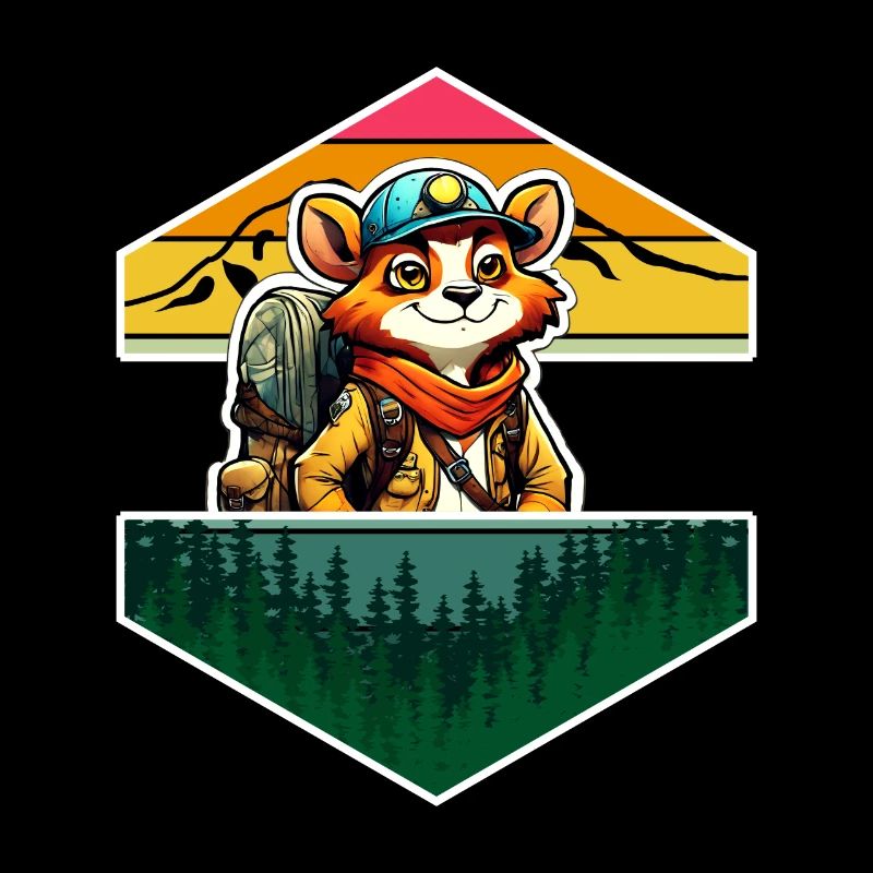 Red Panda Comic Adventure Forest Mountains