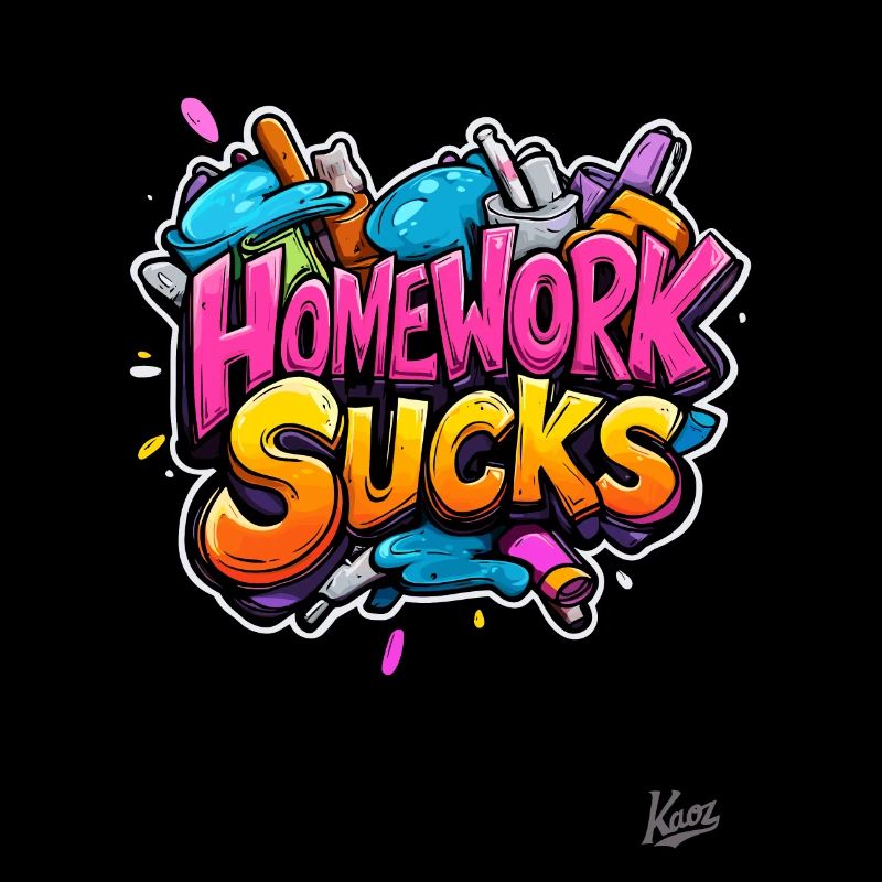Homework is annoying! School too!