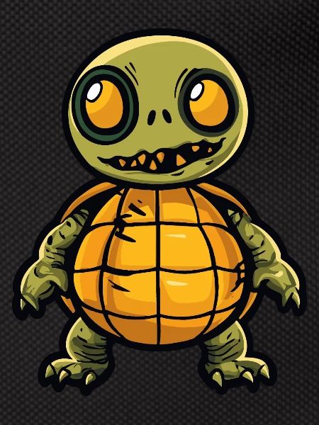 Turtle Halloween Comic Funny