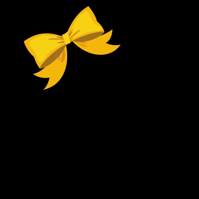 Letter x yellow bow