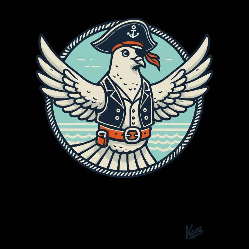 Legendary Pirate Dove with Eye Patch