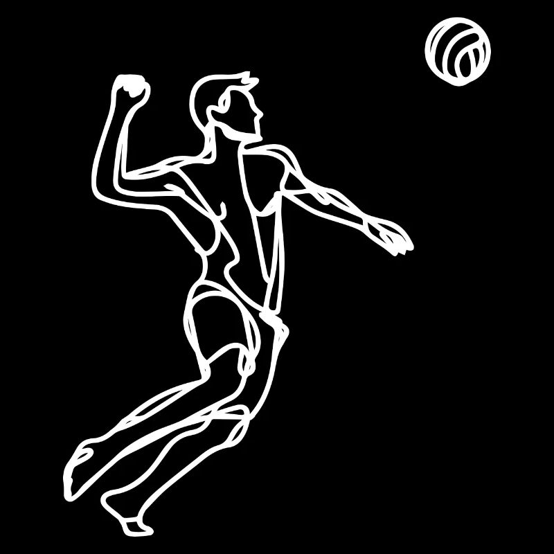 Beach Volleyball Sketch