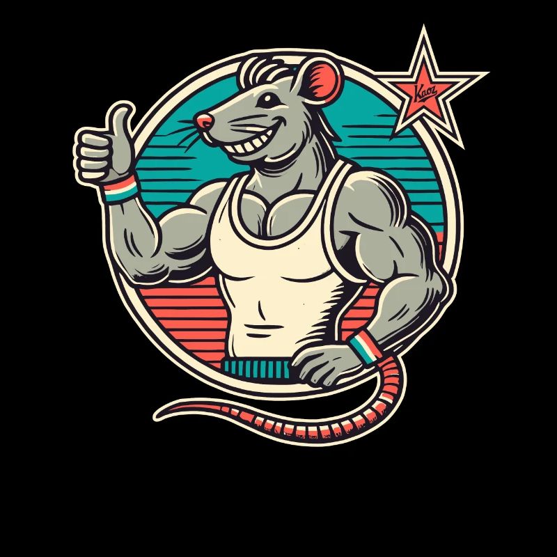 Fit Gym Rat Pouces vers le haut