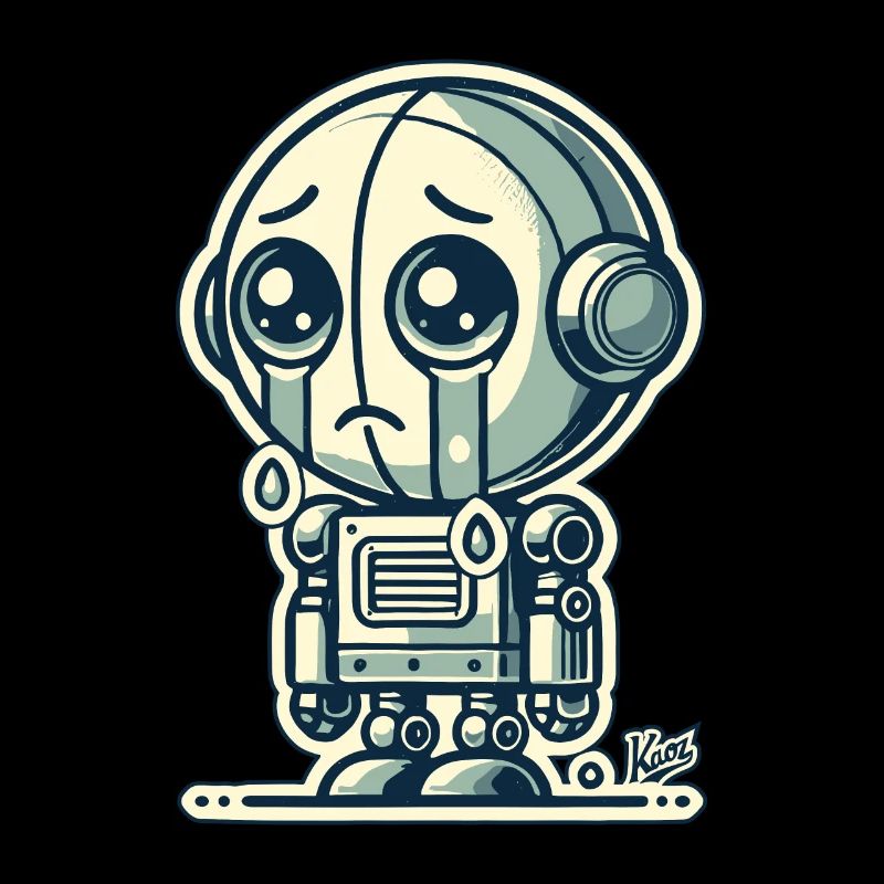 Alles wird gut, kleiner trauriger Roboter