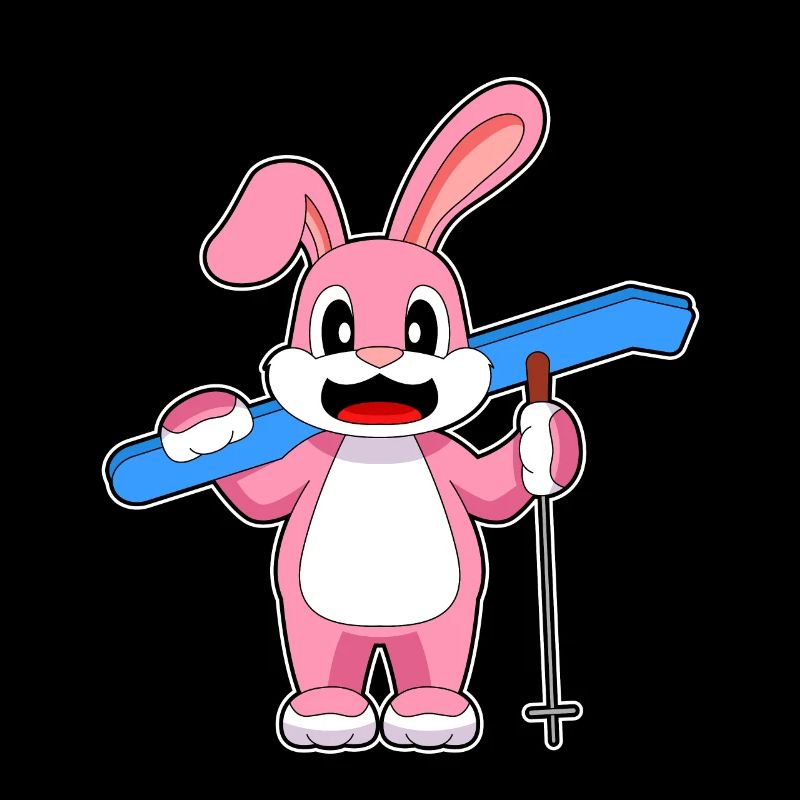 Rabbit Ski Skier Ski Poles