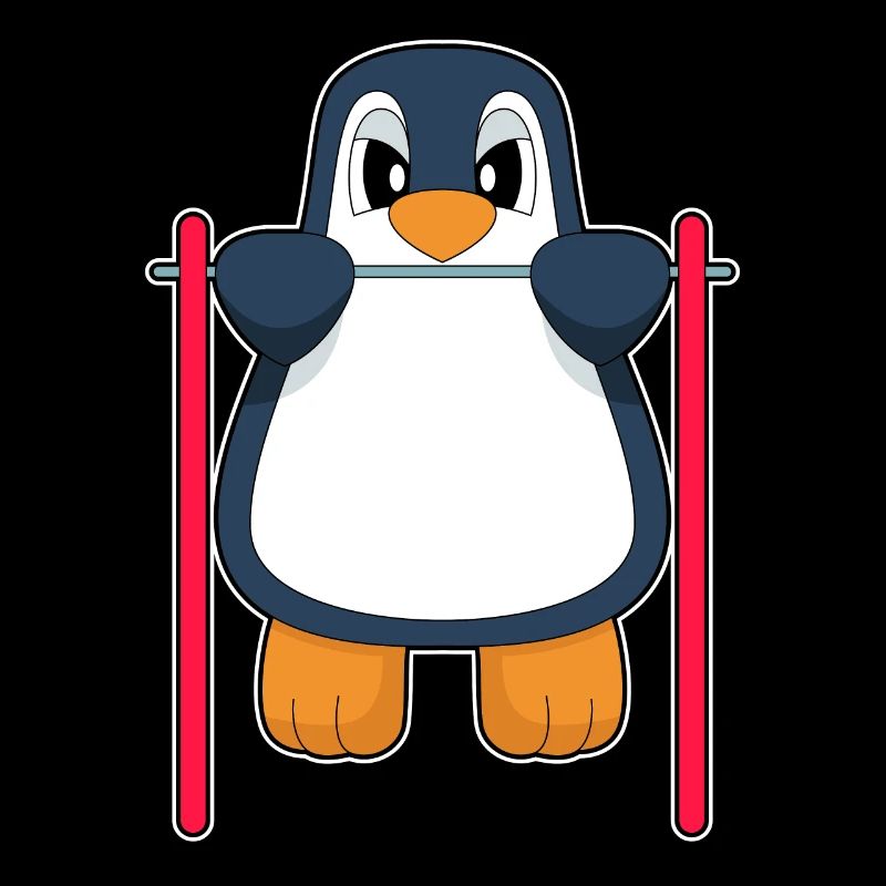 Penguin Bodybuilder Pull-ups