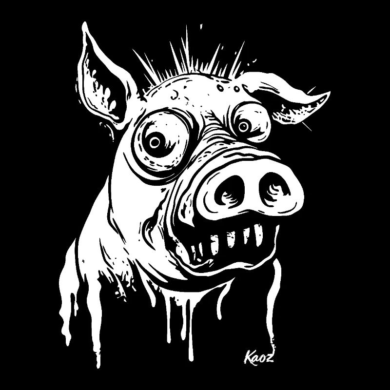 funny horror pig