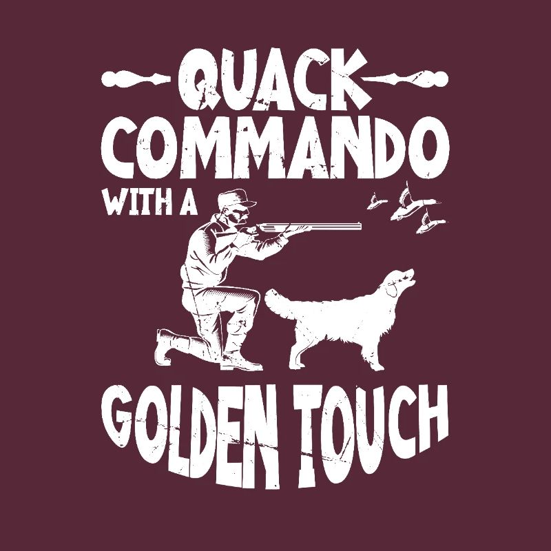 Quack Commando Mit Goldenem Touch - Jagdhund