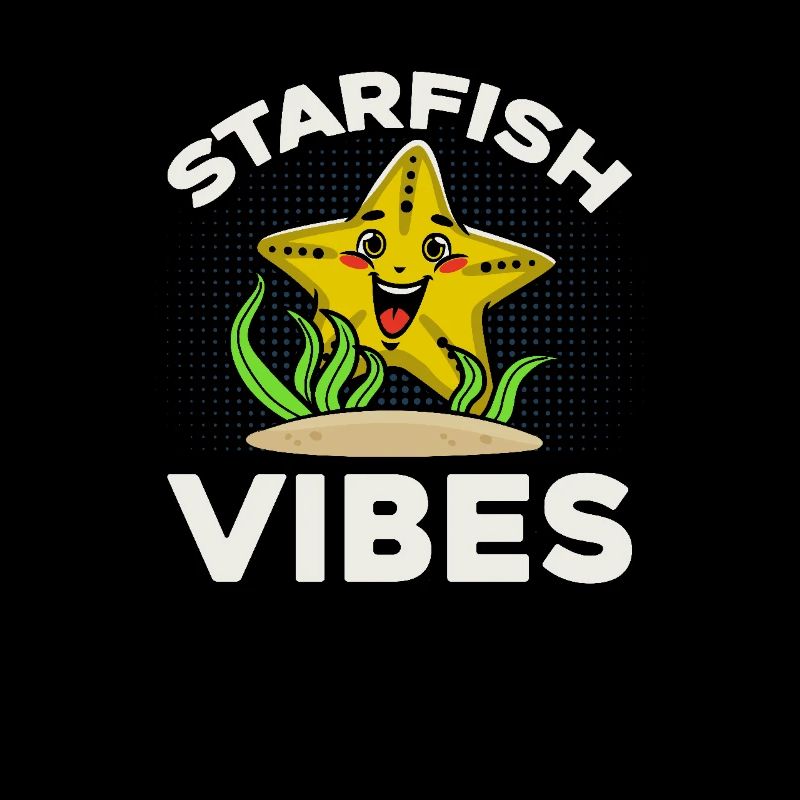 Starfish Vibes - Graphique joyeux étoile de mer
