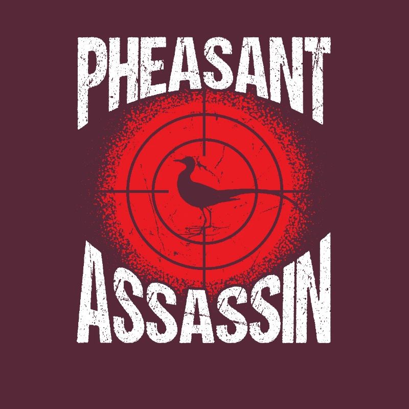 Faisan Assassin Conception de chasse audacieuse