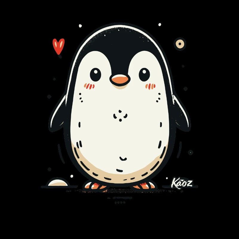 Tout simplement mignon, mignon petit pingouin