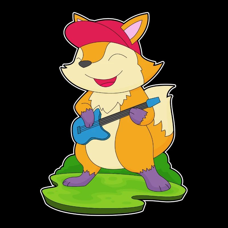Fuchs Musiker Gitarre Musik