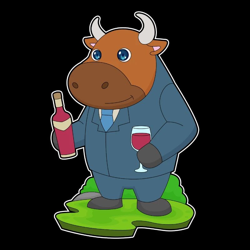 Taurus Bottle of Red Wine