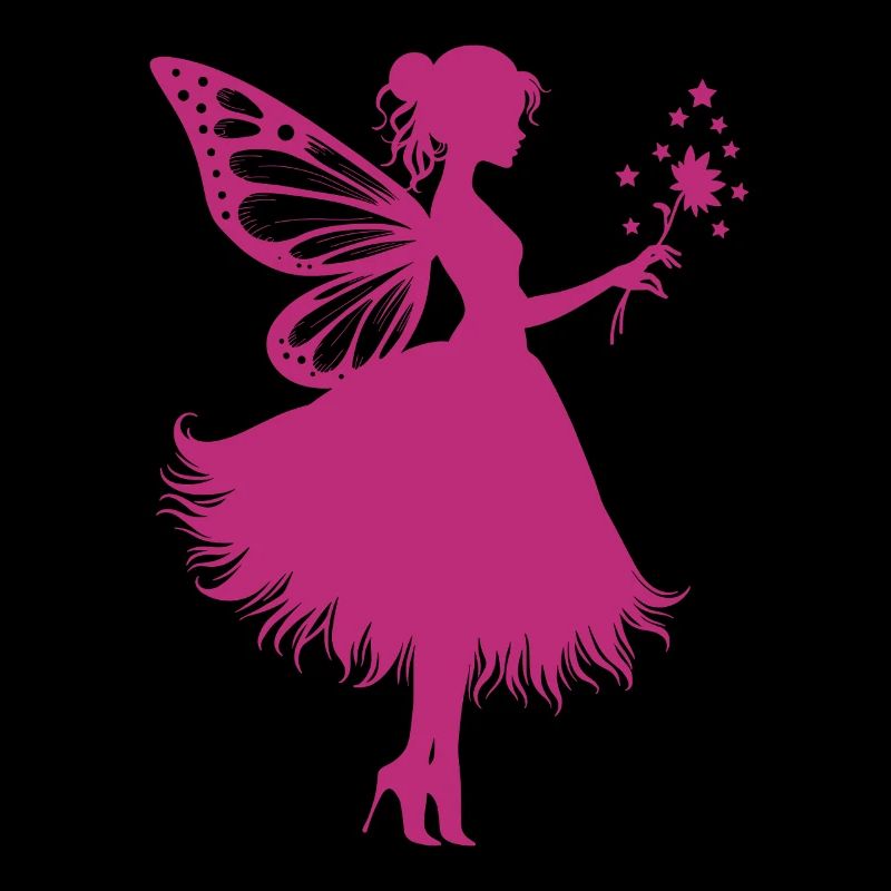 Fée magique avec fleur