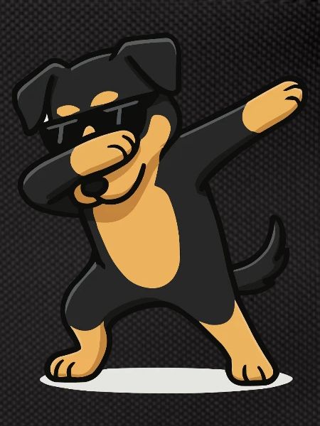 Dog Comic Dabbing