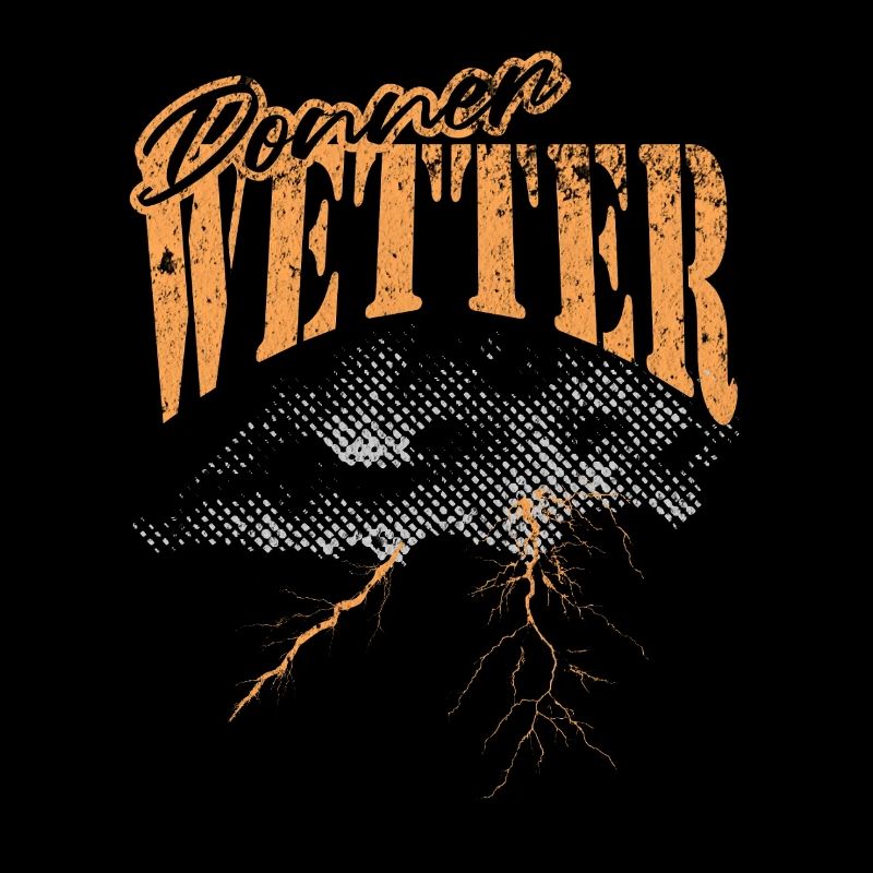 Orage, météo, conception graphique