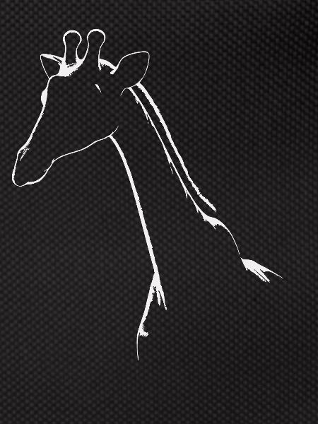 Simple Giraffe Silhouette Print