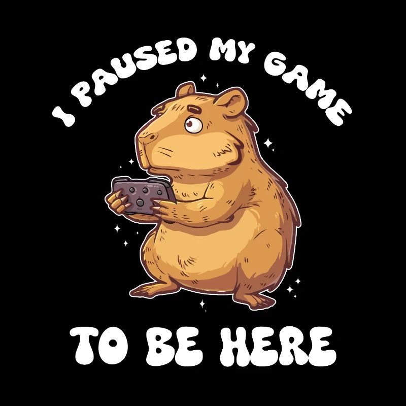 Capybara I paused my game to be here