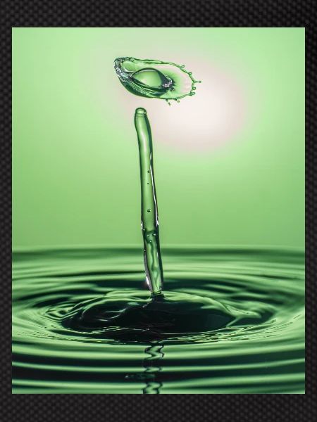 Green Liquid Abstract