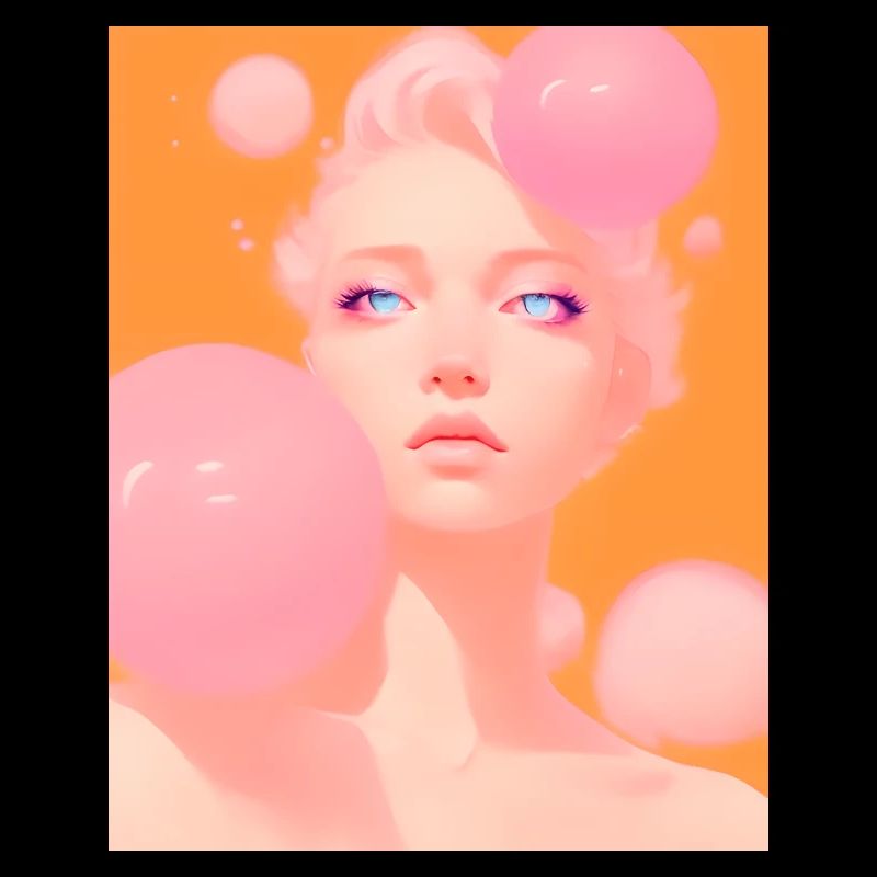 Orange Dream Balloons GBC Pink bubles