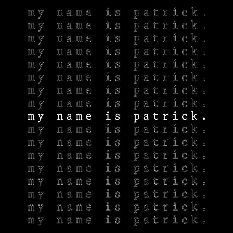 Je m’appelle Patrick