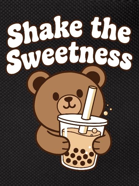Kawaii Bear with Bubble Tea