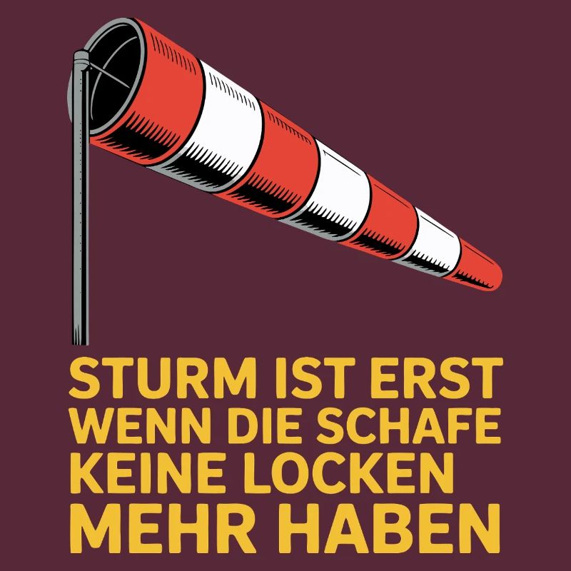 Storm text with windsock