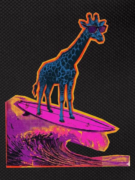 Surfer Giraffe