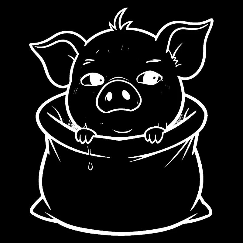 Petit cochon dans le sac