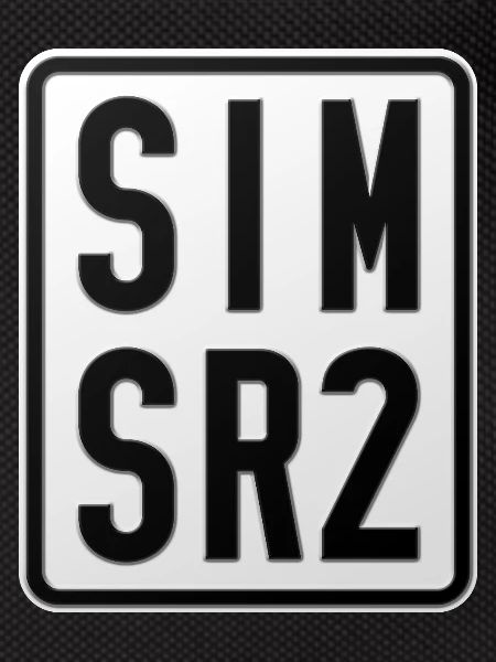 Simson SR2 Moped License Plate