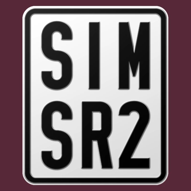 Plaque d’immatriculation du cyclomoteur Simson SR2