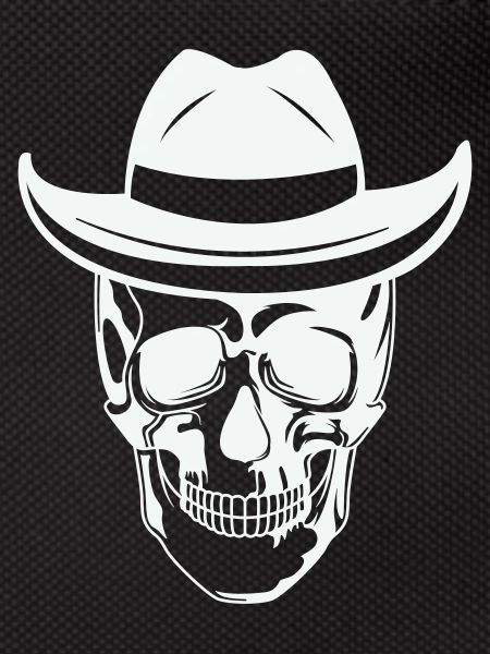 Skull with sunglasses
