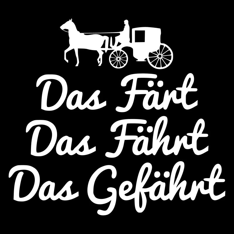 Das Pferd fährt Kutsche