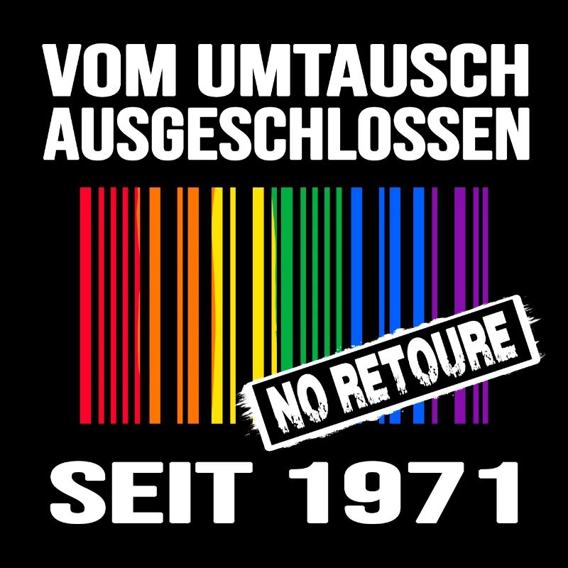 1971 geburtstag lgbt regenbogen pride birthday