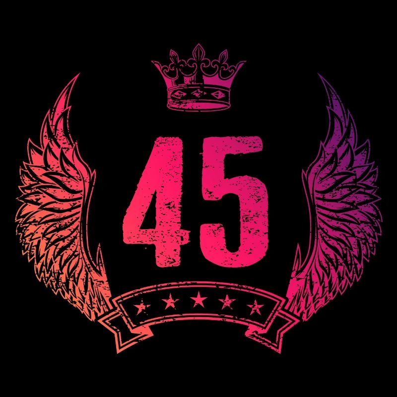 45 Number crown