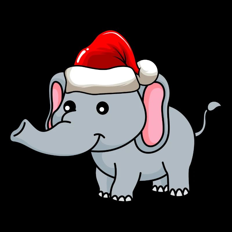 Bande dessinée de Noël des éléphants