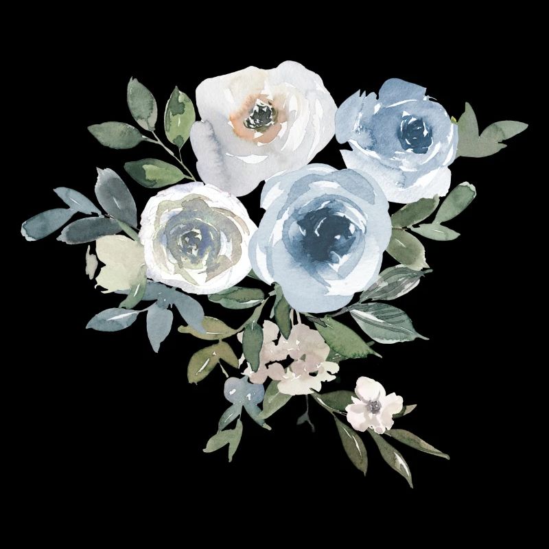 Fleurs Rose Aquarelle Aquarelle