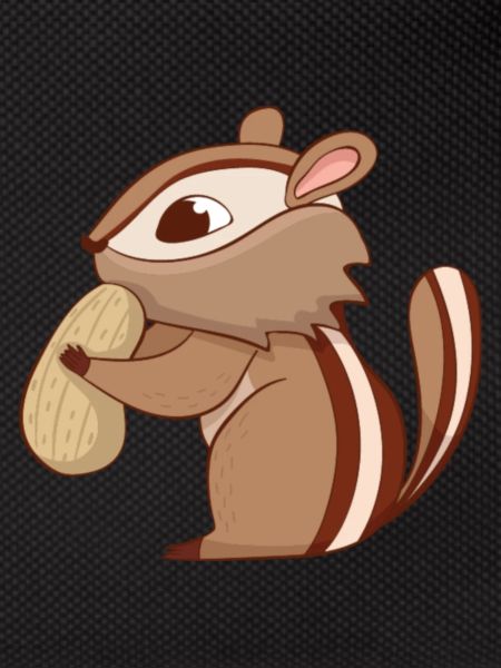 Chipmunk with nut