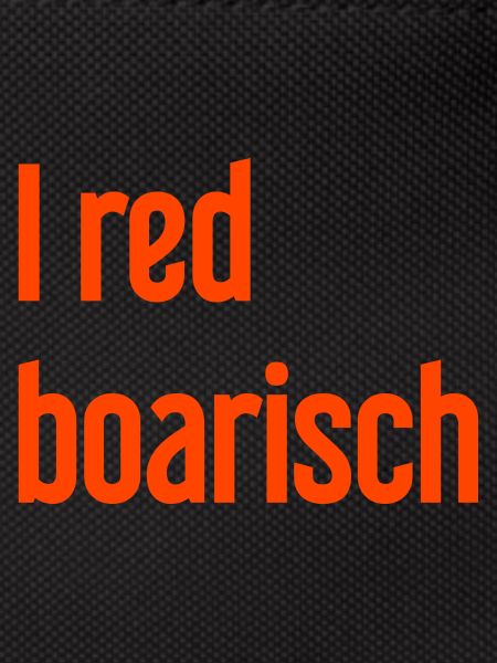 I red boarisch