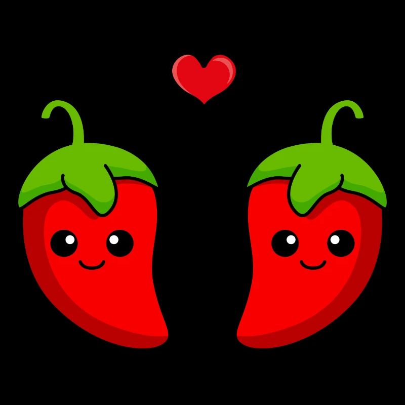 Chilli Paar Liebe Comic
