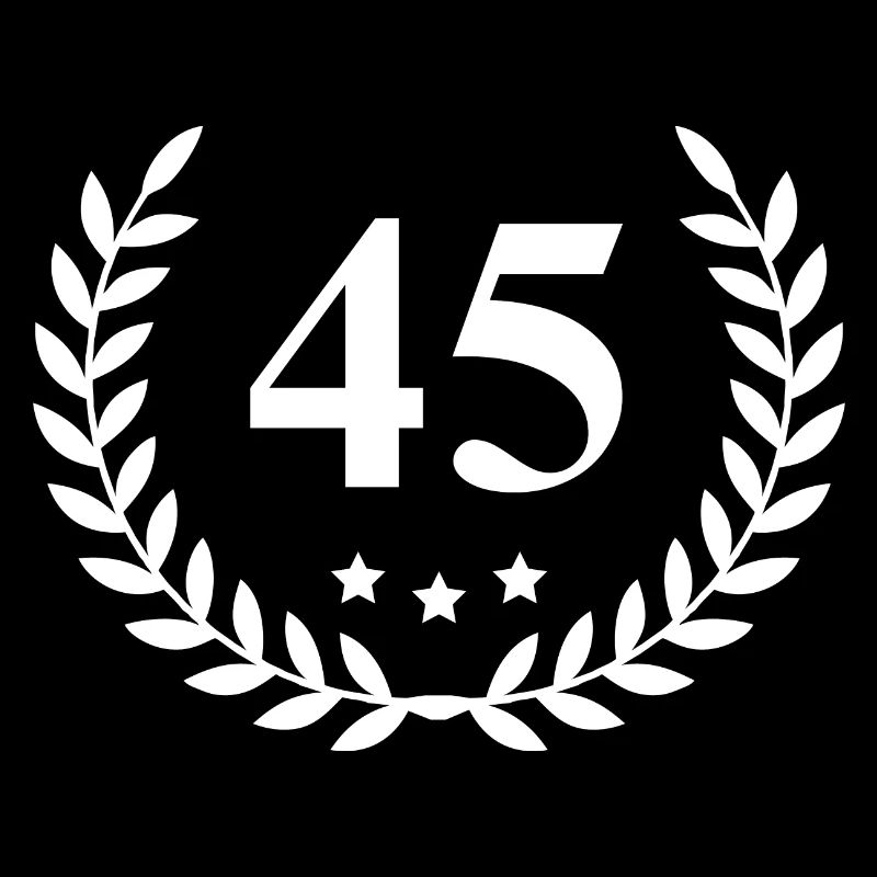 45 Number wreath
