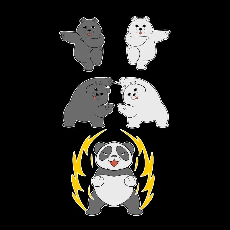 Panda Fusion Panda bear polar bear black bear gift