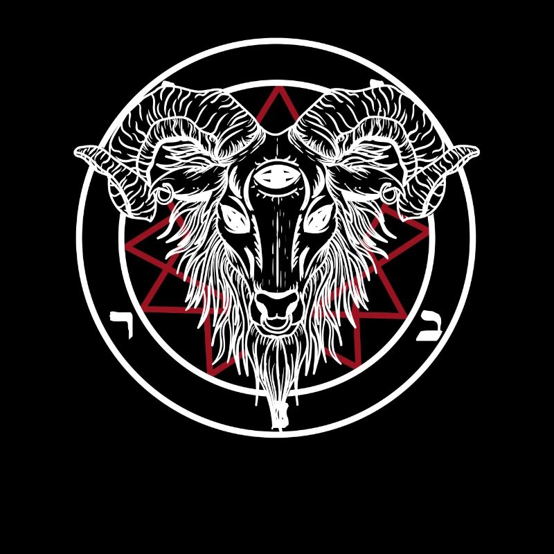 Hail Satan Goat Occult Baphomet 666 Lucifer