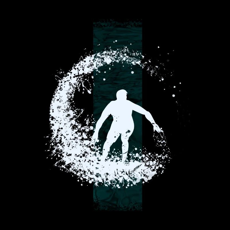 Surfer on the wave