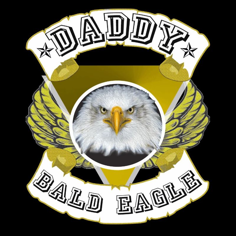 DADDY bald eagle, Papa l'aigle à tête blanche idée