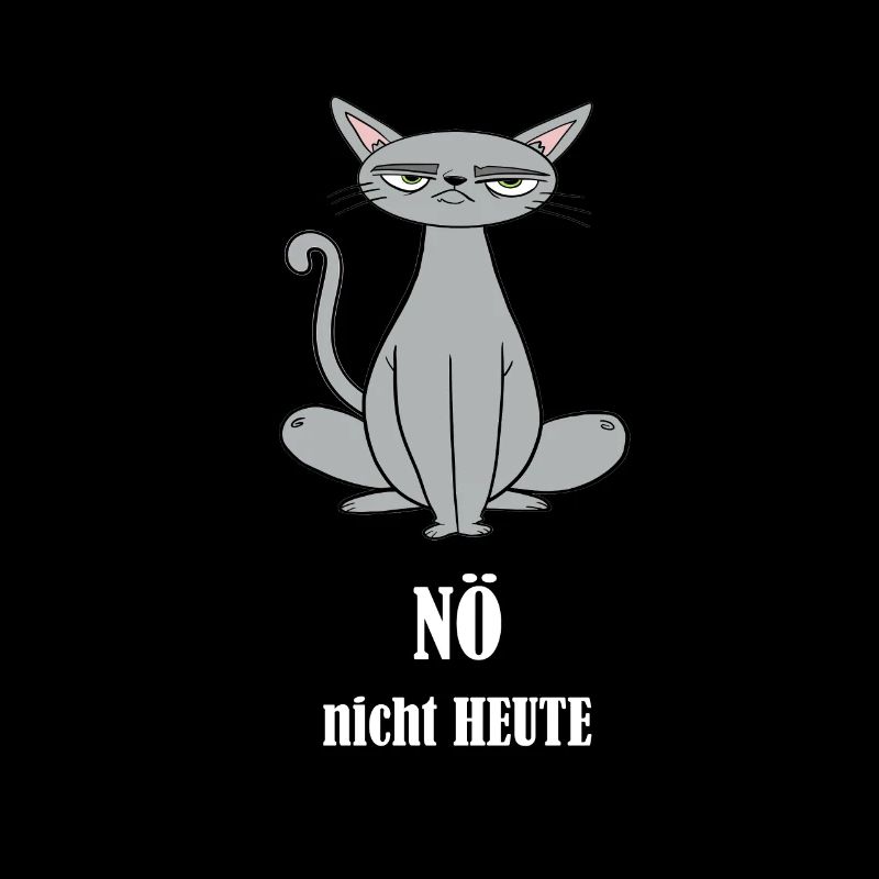 Noe nicht HEUTE - Katze boeser Blick